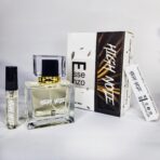 Luxury packaging and box of High Note by Essenzo Extrait de Parfum for Men. Premium men's fragrance ideal for gifting and high-end purchases.